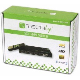 Switch HDMI 5 IN 1 OUT con Telecomando 4K UHD 3D