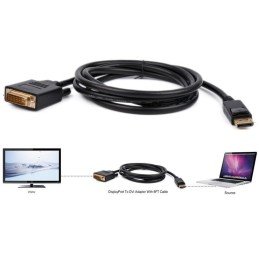 Cavo Monitor DisplayPort 1.2 a DVI 2m