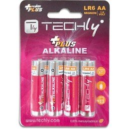 Blister 4 Batterie Power Plus Stilo AA Alcaline LR06 1,5V