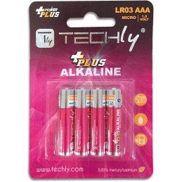 Blister 4 Batterie Power Plus Mini Stilo AAA Alcaline LR03 1.5V