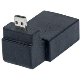 Adattatore HDMI A Femmina / Micro D Maschio Angolato Nero