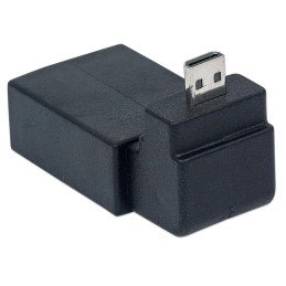 Adattatore HDMI A Femmina / Micro D Maschio Angolato Nero