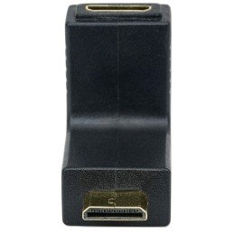 Adattatore HDMI Mini C Femmina a Mini C Maschio Angolato Nero