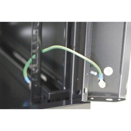 Armadio Rack 19" a muro 20 unità sezione unica prof. 600mm Nero