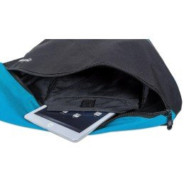Zainetto Monospalla per Tablet e Ultrabook fino a 12" Nero/Azzurro