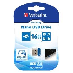 NANO Memoria USB 3.0 16GB Blu