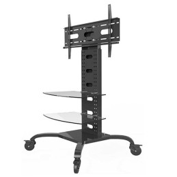 Supporto a Pavimento con 2 Mensole Trolley TV LCD/LED/Plasma 32-70"