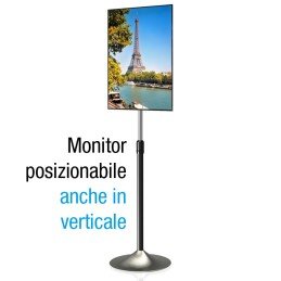 Supporto a Pavimento Colonna a Base Circolare per TV LCD/LED 13-27"