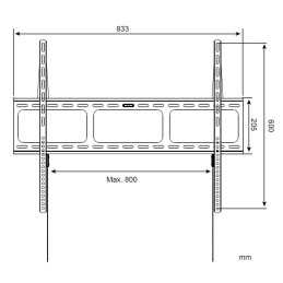 Supporto a Muro per TV LED LCD 42-80" Ultra Slim fisso H600mm