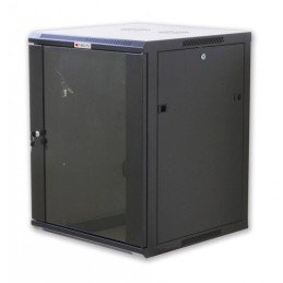 Armadio Rack 19" a muro 15 unità prof.450 Nero da Assemblare Techly