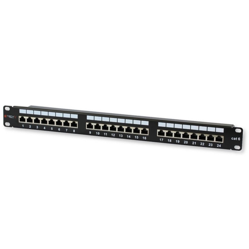 Pannello Patch STP 24 Posti RJ45 Cat.6 Techly Pannello Patch STP 24 Posti RJ45 Cat.6 Techly
