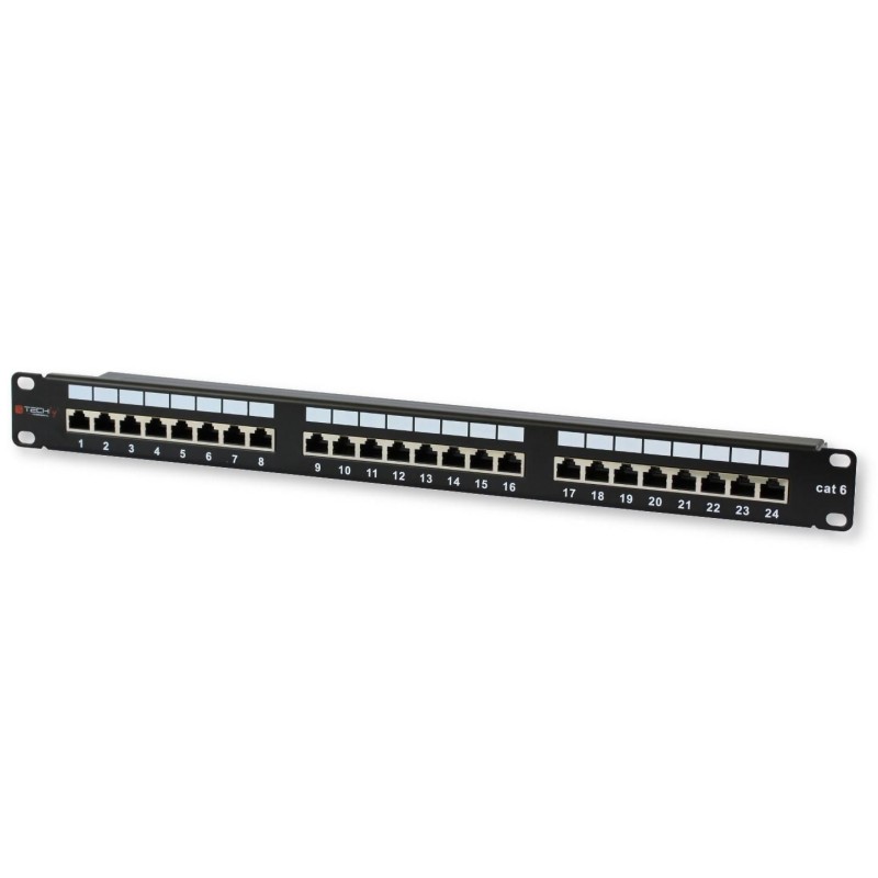 Pannello Patch STP 24 Posti RJ45 Cat.6 Techly