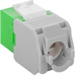 Frutto Keystone RJ45 Cat6A UTP 500MHz Verde