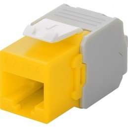 Frutto Keystone RJ45 Cat6A UTP 500MHz Giallo