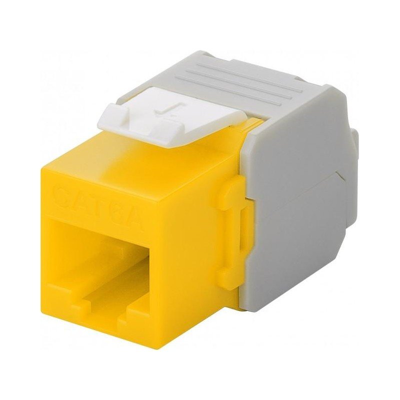 Frutto Keystone RJ45 Cat6A UTP 500MHz Giallo