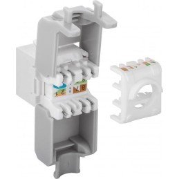 Frutto Keystone RJ45 Cat6A UTP 500MHz Bianco