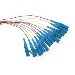 Set 12 Pigtail Fibra Ottica Monomodale OS2 LC 9/125 2 m