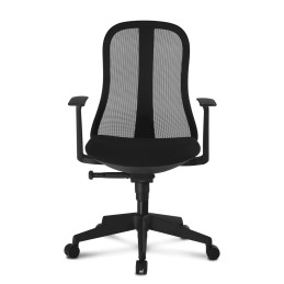 Sedia per Ufficio con Schienale Ergonomico Nero