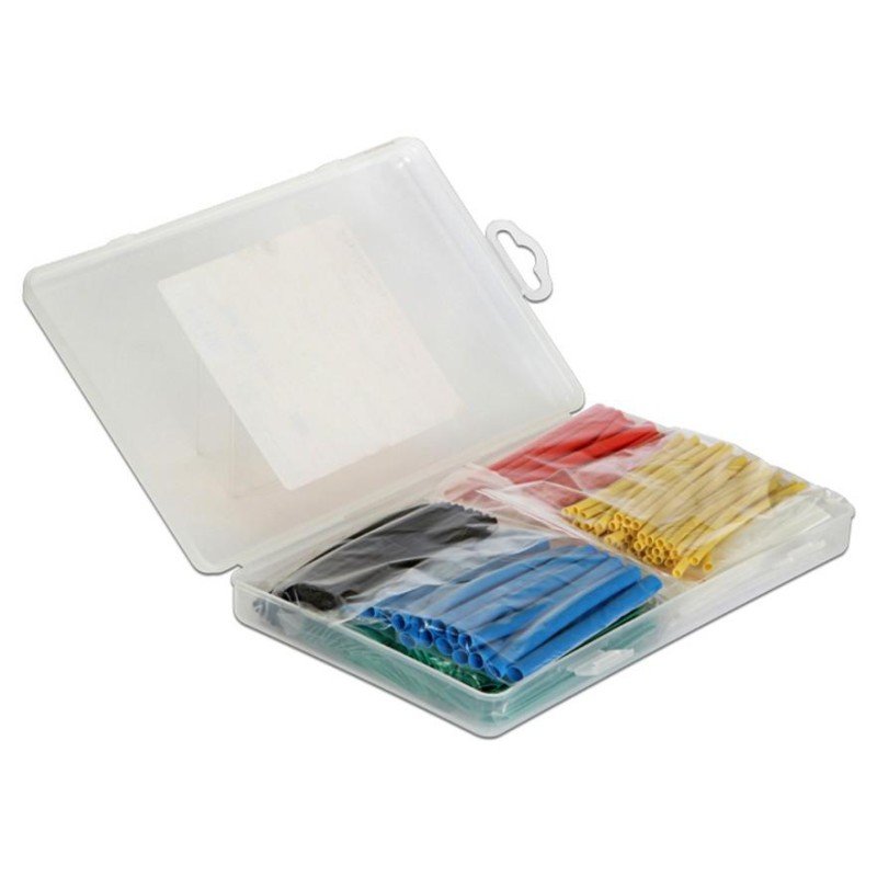 Kit 230 Tubi Colorati Guaina Termorestringente per Isolamento Cavi