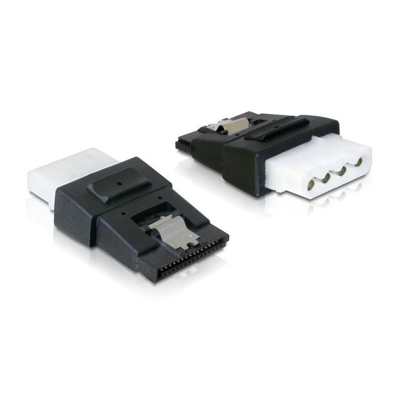 Adattatore di Alimentazione 4 pin Molex F a SATA 15 pin F con Clip