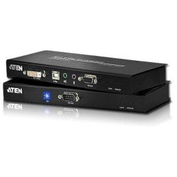 Estensore KVM USB DVI con audio e RS-232 60m, CE600