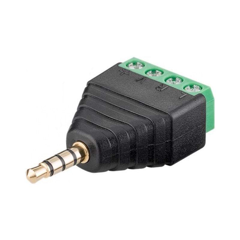 Adattatore Audio 3.5 mm Maschio a Terminal Block 4 pin