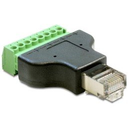 Adattatore RJ45 Maschio Terminal Block 8 pin