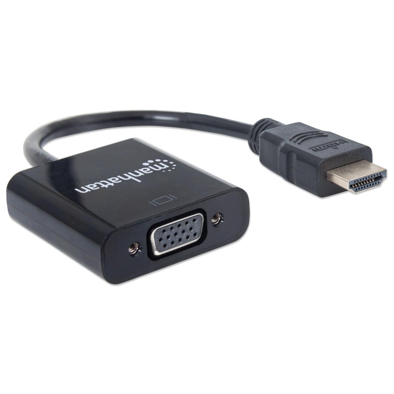 Cavo Convertitore HDMI a VGA con MicroUsb 30cm Nero