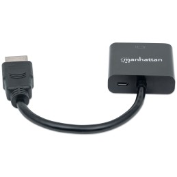 Cavo Convertitore HDMI a VGA con MicroUsb 30cm Nero