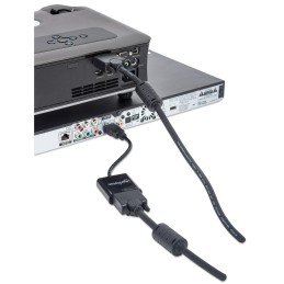 Cavo Convertitore HDMI a VGA con MicroUsb 30cm Nero