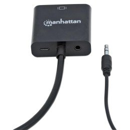 Cavo Convertitore da HDMI a VGA con Audio e MicroUsb 30cm Nero