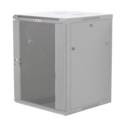 Armadio Rack 19" a muro 12 unità prof.600 Grigio da Assemblare Techly