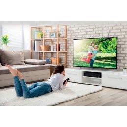 Supporto a muro per TV LED LCD 19-37'' inclinabile 3 snodi bianco