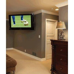 Supporto a muro per TV LED LCD 19 - 37" inclinabile 2 snodi bianco