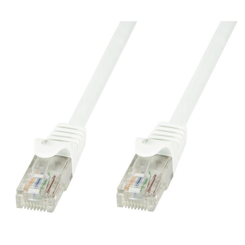 Cavo di rete Patch in CCA Cat.5E Bianco UTP 2m Cavo di rete Patch in CCA Cat.5E Bianco UTP 2m