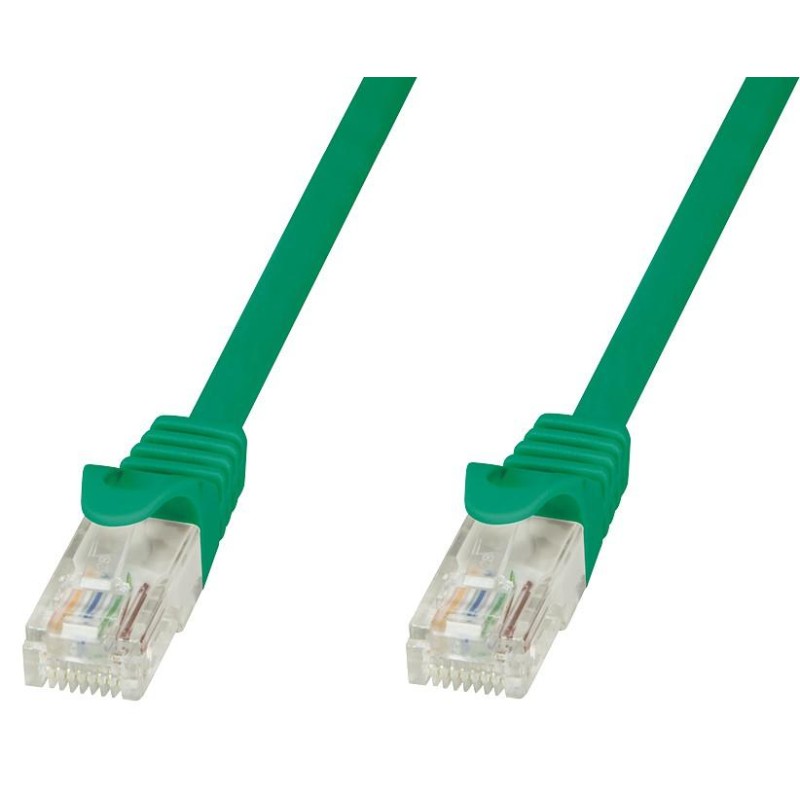 Cavo di rete Patch in CCA Cat.5E Verde UTP 3m Cavo di rete Patch in CCA Cat.5E Verde UTP 3m