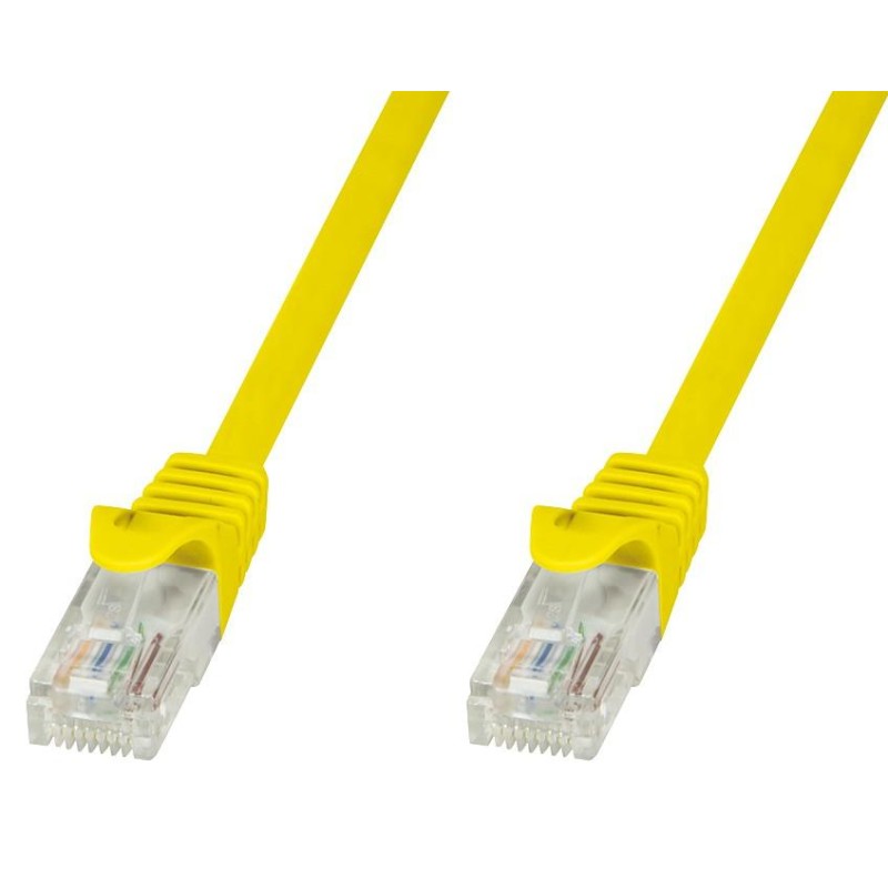 Cavo di rete Patch in CCA Cat.5E Giallo UTP 5m Cavo di rete Patch in CCA Cat.5E Giallo UTP 5m