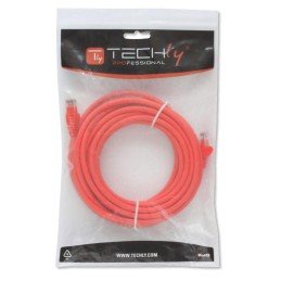 Cavo di rete Patch in CCA Cat.6 Rosso UTP 1m