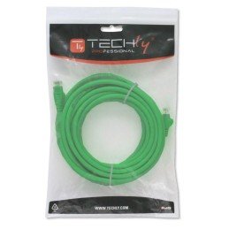 Cavo di rete Patch in CCA Cat.6 Verde UTP 1m