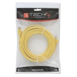 Cavo di rete Patch in CCA Cat.6 Giallo UTP 1m