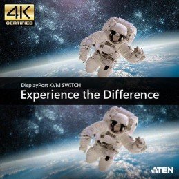 Switch KVM DisplayPort USB a 2 porte 4K UHD, CS782DP