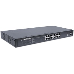 Switch 16 Porte Gigabit Ethernet PoE+ Web Managed con 2 Porte SFP