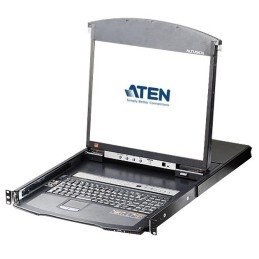 Switch KVM Cat.5E/6 Over IP a 16 porte con LCD 19" Dual Rail, KL1516AIN