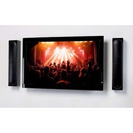 Coppia Staffe Speakers a Parete fino a 25kg Nero