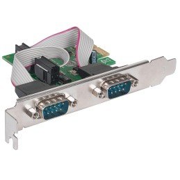 Scheda PCI Express Seriale 2 Porte DB9 M