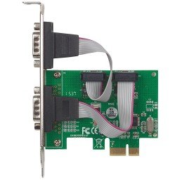 Scheda PCI Express Seriale 2 Porte DB9 M