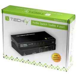 Switch Audio Toslink 4 Porte con Telecomando IR