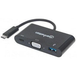 Adattatore Convertitore USB-C™ a VGA, USB-A, USB PD