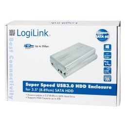 Box HDD Esterno SATA 3.5" USB3.0 Super Speed Silver