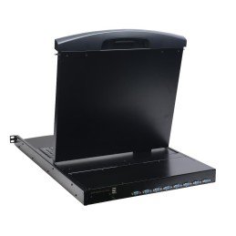 Console KVM Switch 8 Porte USB/PS2 con LCD 19" da Rack 19" Dual Rail